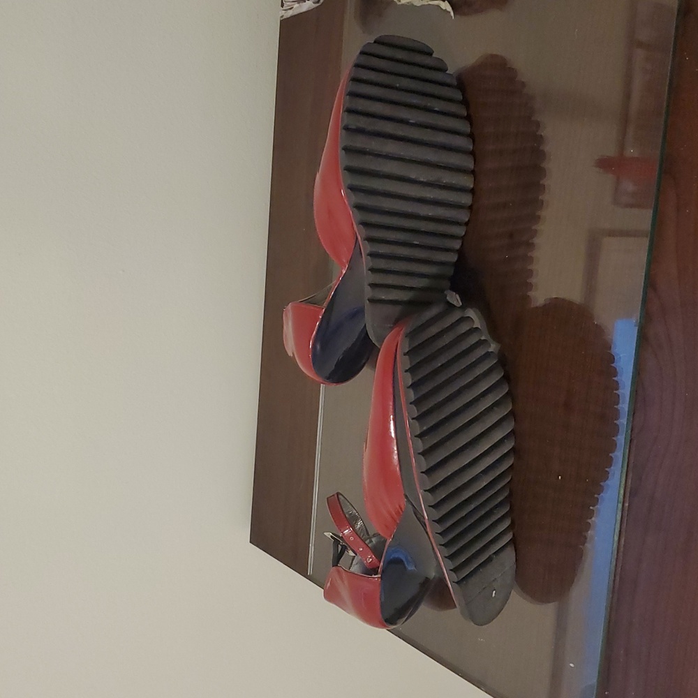 John Fluevog Red Women's Heels - Picture 3 of 6